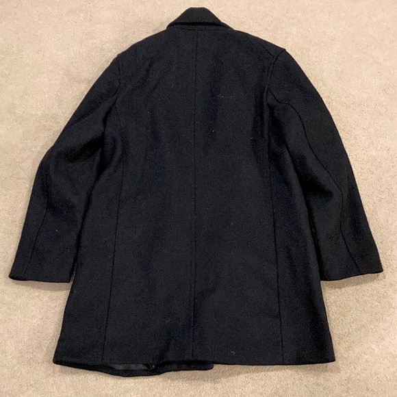 Banana Republic Wool Topcoat Black Mens Small - Picture 2 of 3